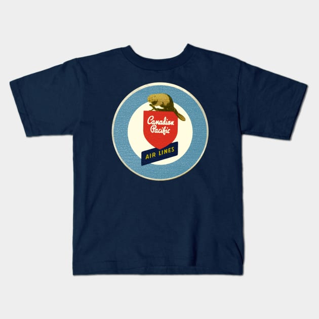 Canadian Pacific Airlines 1 Kids T-Shirt by Midcenturydave